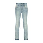 Vingino slim fit jeans Diego light vintage Blauw Jongens Katoen Effen ...