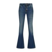 Raizzed flared jeans Melbourne dark blue stone Blauw Meisjes Stretchde...