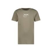 Raizzed T-shirt Huck met logo olijfgroen Jongens Polyester Ronde hals ...