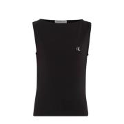Calvin Klein T-shirt zwart Meisjes Stretchkatoen Ronde hals Effen - 12...