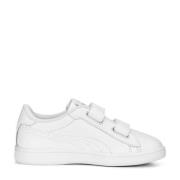 Puma Smash 3.0 sneakers wit Jongens/Meisjes Imitatieleer Effen - 33