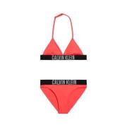 Calvin Klein triangel bikini rood Meisjes Polyester Logo - 128/140