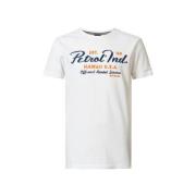 Petrol Industries T-shirt met logo wit Jongens Katoen Ronde hals Logo ...