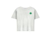 KIDS ONLY GIRL T-shirt KOGSUN met backprint wit/zwart/groen Meisjes Ka...