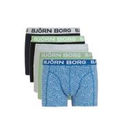 Björn Borg boxershort - set van 5 zwart/blauw/groen Multi Jongens Stre...