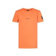 Petrol Industries T-shirt met logo feloranje Jongens Katoen Ronde hals...