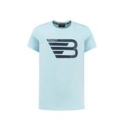 Ballin T-shirt met printopdruk lichtblauw Jongens Katoen Ronde hals Pr...