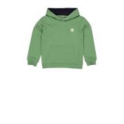 Quapi hoodie groen Sweater Jongens Katoen Capuchon Backprint - 68