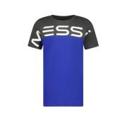 Vingino x Messi T-shirt Jint met logo hardblauw/donkergrijs Jongens St...