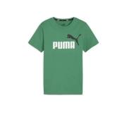 Puma T-shirt groen Jongens Katoen Ronde hals Logo - 140