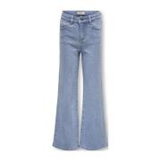 KIDS ONLY GIRL wide leg jeans KOGJUICY light blue denim Blauw Meisjes ...