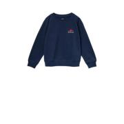 REPLAY sweater met logo donkerblauw Logo - 152 | Sweater van REPLAY