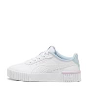 Puma Carina 2.0 Tropical sneakers wit/lichtblauw/lila Jongens/Meisjes ...