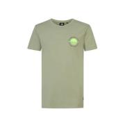 Petrol Industries T-shirt kaki Groen Jongens Katoen Ronde hals Effen -...