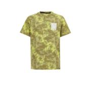 WE Fashion tie-dye T-shirt groen Jongens Katoen Ronde hals Tie-dye - 1...