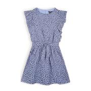 NoBell’ gebloemde jurk Moise donkerblauw/lichtblauw Meisjes Polyester ...