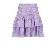 Vingino rok Quarry met all over print lila/wit Paars Meisjes Viscose A...