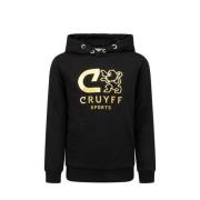 Cruyff hoodie Do zwart/goud Sweater Jongens/Meisjes Katoen Capuchon Pr...