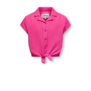 KIDS ONLY GIRL blouse KOGTHYRA fuchsia Roze Meisjes Katoen Klassieke k...
