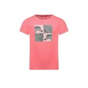 TYGO & vito T-shirt met printopdruk zoetroze Meisjes Polyester Ronde h...