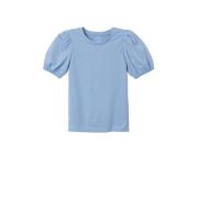 NAME IT KIDS T-shirt NKFFORRET lichtblauw Meisjes Biologisch katoen Ro...