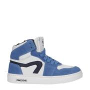 Pinocchio suède sneakers blauw/wit Jongens Suede - 22