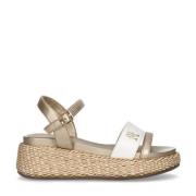 Tommy Hilfiger espadrilles wit/brons Meisjes Imitatieleer Meerkleurig ...