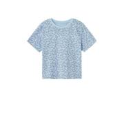 NAME IT KIDS T-shirt NKMVALTHER met all over print blauw Jongens Katoe...