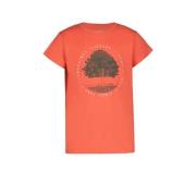 Icepeak outdoor T-shirt Leadore Jr koraalroze Meisjes Katoen Ronde hal...