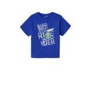 NAME IT KIDS T-shirt NKMVAGNO met printopdruk hardblauw Jongens Katoen...