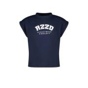 Raizzed T-shirt Merena met logo donkerblauw Meisjes Katoen Ronde hals ...