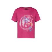 Cars T-shirt AINO met printopdruk fuchsia Roze Meisjes Katoen Ronde ha...