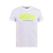 Shoeby T-shirt met printopdruk wit Jongens Katoen Ronde hals Printopdr...