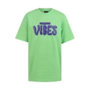 Shoeby T-shirt met printopdruk groen Jongens Katoen Ronde hals Printop...