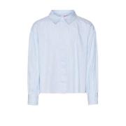 VERO MODA GIRL gestreepte blouse VMPINNY lichtblauw/wit Meisjes Katoen...