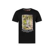 TYGO & vito T-shirt John met printopdruk zwart Jongens Biologisch kato...
