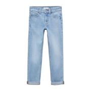 Mango Kids regular fit jeans changeant blauw Jongens Denim Effen - 152