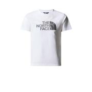 The North Face T-shirt Easy wit/grijs Jongens/Meisjes Katoen Ronde hal...