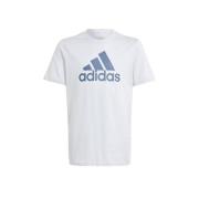 adidas Sportswear T-shirt wit/blauw Jongens/Meisjes Katoen Ronde hals ...