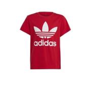 adidas Originals T-shirt rood/wit Jongens/Meisjes Katoen Ronde hals Lo...