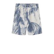 NAME IT KIDS casual short NKMFARVEL met all over print blauw/ecru Kort...