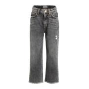 LTB high waist straight fit jeans Oliva G haley wash Grijs Meisjes Den...