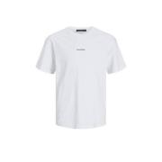 JACK & JONES JUNIOR T-shirt JORARUBA LANDSCAPE met backprint wit Jonge...