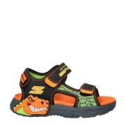 Skechers S-Slights Creature of Splash sandalen met lampjes zwart/oranj...