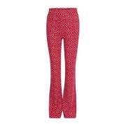 Shoeby high waist flared broek met all over print roze Meisjes Polyest...