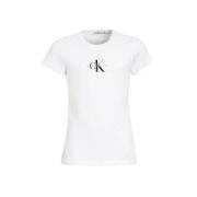 Calvin Klein T-shirt met biologisch katoen wit Logo - 128