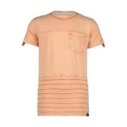 4PRESIDENT T-shirt oranje Jongens Stretchkatoen Ronde hals Effen - 152
