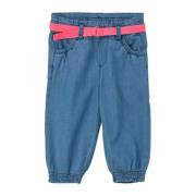 s.Oliver broek medium blue denim Blauw Meisjes Katoen Effen - 116