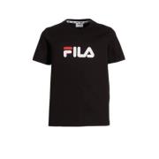 Fila T-shirt Solberg zwart Jongens/Meisjes Katoen Ronde hals Logo - 14...