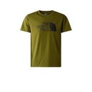 The North Face T-shirt Easy olijfgroen/zwart Jongens/Meisjes Katoen Ro...